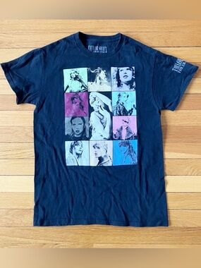 Taylor Swift Black Eras Tour TTPD 2023 2024 Cotton Concert Tee Extra Small XS